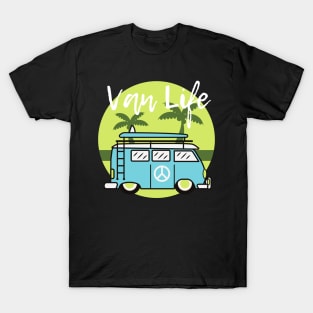 Van Life green design for van lifers and van enthusiasts T-Shirt